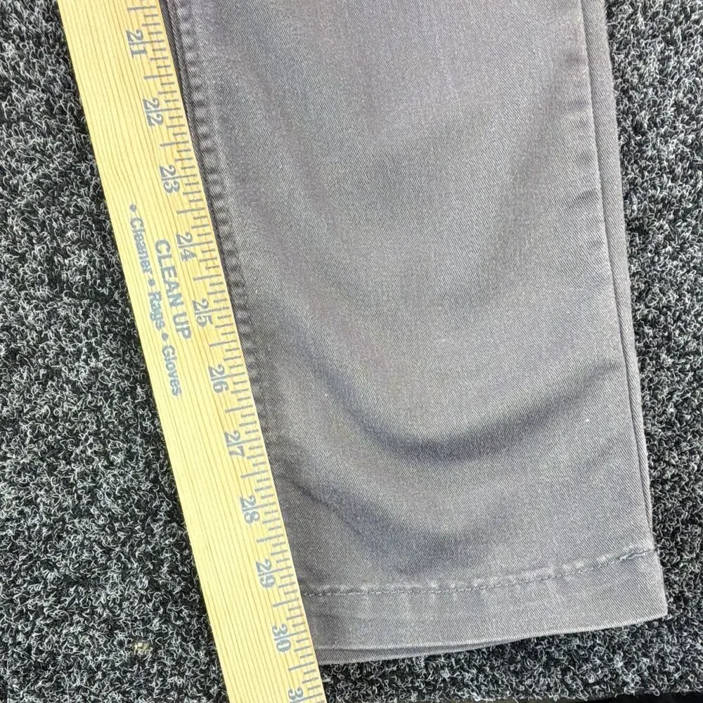 VANS Authentic Chino Men's Slim Tapered Pants Gray 30 Twill Stretch